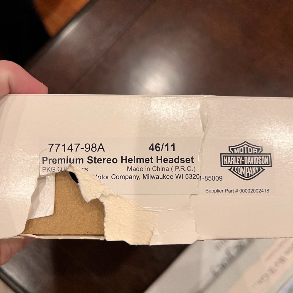 Harley Davidson Premium Stereo Helmet Headset